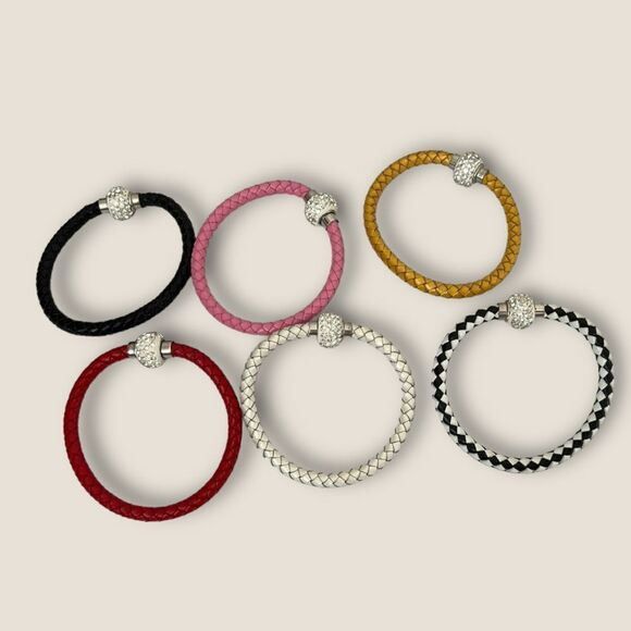 Braided leather bracelet with magnetic clasp choose a color - Picture 5 of 10